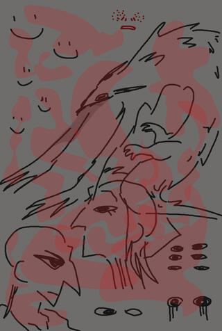 Flamingo ashes